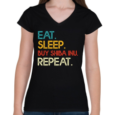 PRINTFASHION BITCOIN 4 EVER 46 - Női V-nyakú póló - Fekete női póló
