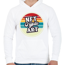 PRINTFASHION BITCOIN 4 EVER 49 - Férfi kapucnis pulóver - Fehér női pulóver, kardigán