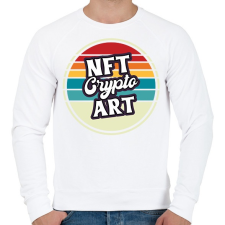 PRINTFASHION BITCOIN 4 EVER 49 - Férfi pulóver - Fehér női pulóver, kardigán