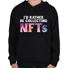 PRINTFASHION BITCOIN 4 EVER 50 - Gyerek kapucnis pulóver - Fekete gyerek pulóver, kardigán