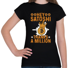 PRINTFASHION BITCOIN 4 EVER 52 - Női póló - Fekete