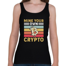 PRINTFASHION BITCOIN 4 EVER 56 - Női atléta - Fekete női trikó