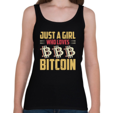 PRINTFASHION BITCOIN 4 EVER 57 - Női atléta - Fekete
