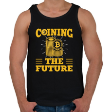 PRINTFASHION BITCOIN 4 EVER 58 - Férfi atléta - Fekete