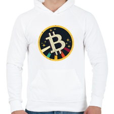 PRINTFASHION BITCOIN 4 EVER 59 - Férfi kapucnis pulóver - Fehér női pulóver, kardigán