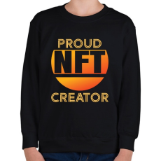 PRINTFASHION BITCOIN 4 EVER 60 - Gyerek pulóver - Fekete