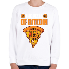 PRINTFASHION BITCOIN 4 EVER 62 - Gyerek pulóver - Fehér gyerek pulóver, kardigán