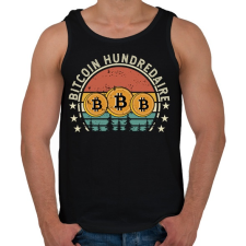 PRINTFASHION BITCOIN 4 EVER 65 - Férfi atléta - Fekete atléta, trikó