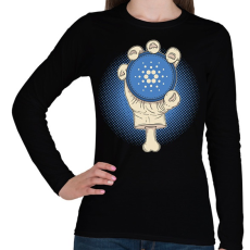 PRINTFASHION BITCOIN 4 EVER 66 - Női hosszú ujjú póló - Fekete