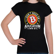 PRINTFASHION BITCOIN 4 EVER 70 - Női póló - Fekete női póló