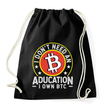 PRINTFASHION BITCOIN 4 EVER 70 - Sportzsák, Tornazsák - Fekete tornazsák