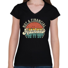 PRINTFASHION BITCOIN 4 EVER 72 - Női V-nyakú póló - Fekete női póló