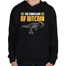 PRINTFASHION BITCOIN 4 EVER 73 - Gyerek kapucnis pulóver - Fekete gyerek pulóver, kardigán