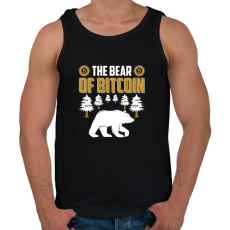PRINTFASHION BITCOIN 4 EVER 75 - Férfi atléta - Fekete