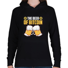 PRINTFASHION BITCOIN 4 EVER 76 - Női kapucnis pulóver - Fekete női pulóver, kardigán