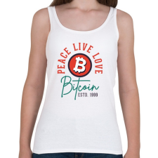 PRINTFASHION BITCOIN 4 EVER 79 - Női atléta - Fehér női trikó