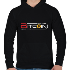 PRINTFASHION BITCOIN 4 EVER 7 - Férfi kapucnis pulóver - Fekete női pulóver, kardigán