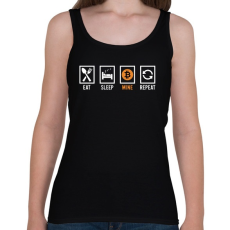 PRINTFASHION BITCOIN 4 EVER 83 - Női atléta - Fekete