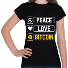 PRINTFASHION BITCOIN 4 EVER 8 - Női póló - Fekete