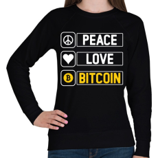 PRINTFASHION BITCOIN 4 EVER 8 - Női pulóver - Fekete