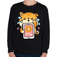 PRINTFASHION BITCOIN 4EVER 18 - Gyerek pulóver - Fekete gyerek pulóver, kardigán