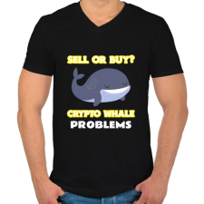 PRINTFASHION BITCOIN 4EVER 27 - Férfi V-nyakú póló - Fekete férfi póló