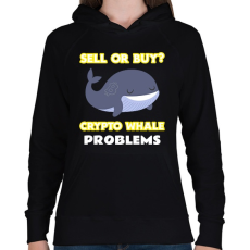 PRINTFASHION BITCOIN 4EVER 27 - Női kapucnis pulóver - Fekete
