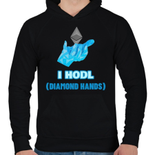 PRINTFASHION BITCOIN 4EVER 29 - Férfi kapucnis pulóver - Fekete női pulóver, kardigán