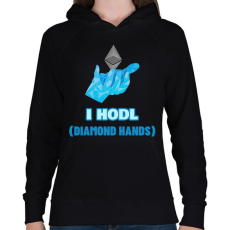 PRINTFASHION BITCOIN 4EVER 29 - Női kapucnis pulóver - Fekete