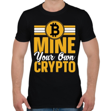 PRINTFASHION BITCOIN 4EVER 3 - Férfi póló - Fekete