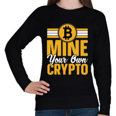 PRINTFASHION BITCOIN 4EVER 3 - Női pulóver - Fekete