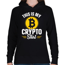 PRINTFASHION BITCOIN 4EVER - Női kapucnis pulóver - Fekete női pulóver, kardigán