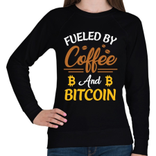 PRINTFASHION BITCOIN 4EVER - Női pulóver - Fekete női pulóver, kardigán