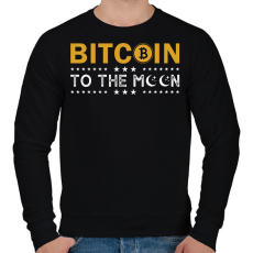 PRINTFASHION bitcoin 96 - Férfi pulóver - Fekete