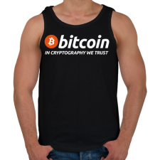 PRINTFASHION Bitcoin - Férfi atléta - Fekete atléta, trikó