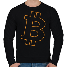 PRINTFASHION bitcoin - Férfi pulóver - Fekete