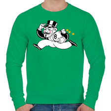 PRINTFASHION Bitcoin - Férfi pulóver - Zöld férfi pulóver, kardigán