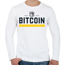 PRINTFASHION Bitcoin forever - Férfi hosszú ujjú póló - Fehér