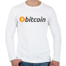 PRINTFASHION bitcoin logo - Férfi hosszú ujjú póló - Fehér