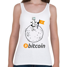 PRINTFASHION bitcoin moon - Női atléta - Fehér női trikó