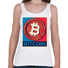 PRINTFASHION Bitcoin - Női atléta - Fehér