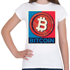 PRINTFASHION Bitcoin - Női póló - Fehér