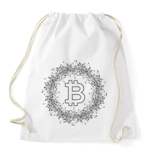 PRINTFASHION Bitcoin - Sportzsák, Tornazsák - Fehér tornazsák