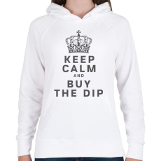 PRINTFASHION Bitcoin Trade - Női kapucnis pulóver - Fehér