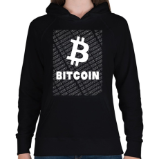 PRINTFASHION Bitcoin Trader - Női kapucnis pulóver - Fekete