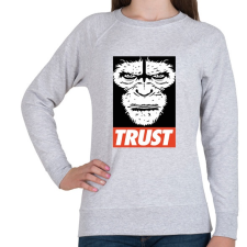 PRINTFASHION Bizalom - Női pulóver - Sport szürke női pulóver, kardigán