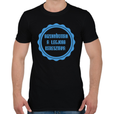 PRINTFASHION Bizonyítottan a legjobb keresztapa - Férfi póló - Fekete