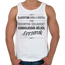 PRINTFASHION bizonyos-dolgokat-1-black - Férfi atléta - Fehér atléta, trikó