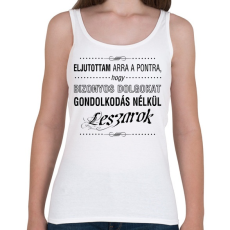 PRINTFASHION bizonyos-dolgokat-1-black - Női atléta - Fehér