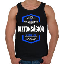 PRINTFASHION Biztonságiőr prémium minőség - Férfi atléta - Fekete atléta, trikó